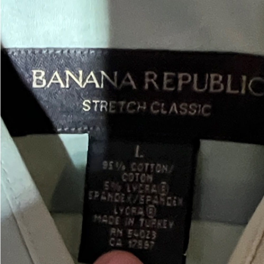 Banana Republic Aqua Stretch Classic Shirt